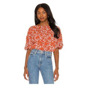 NWOT Free People Dessa Bodysuit in Rust M